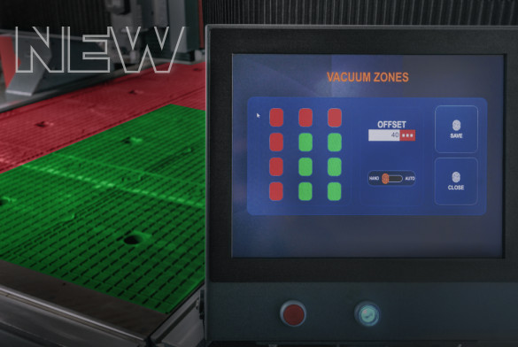 NEW Automatic Switch of vacuum zones  for VOLTER CNC Routers