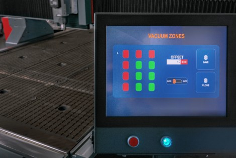 Automatické přepínání vakuových zón