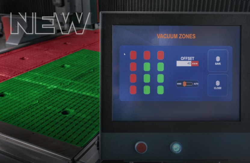 NEW Automatic Switch of vacuum zones  for VOLTER CNC Routers